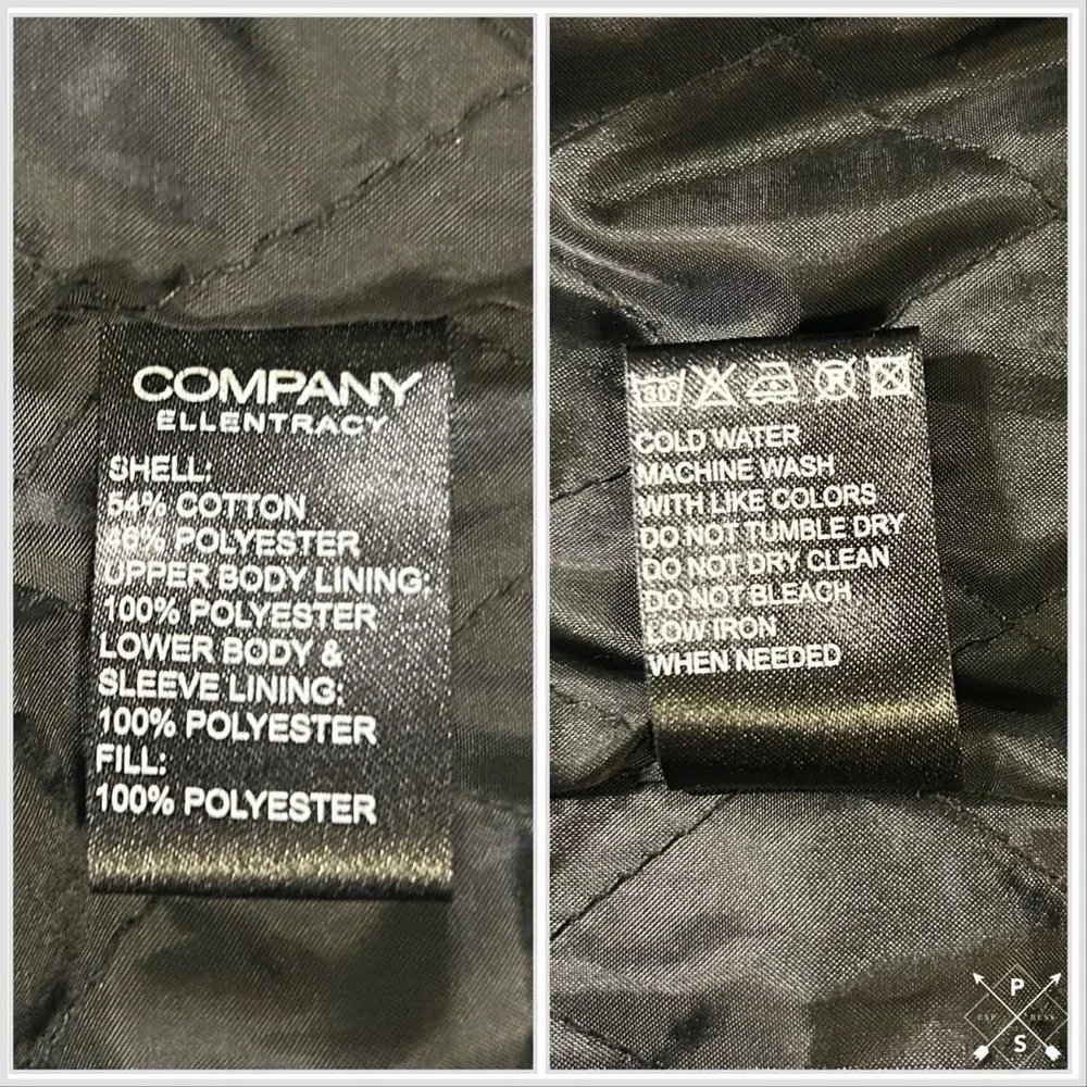 Ellen Tracy Black Raincoat. Trenchcoat. Size Medium - Picture 13 of 13